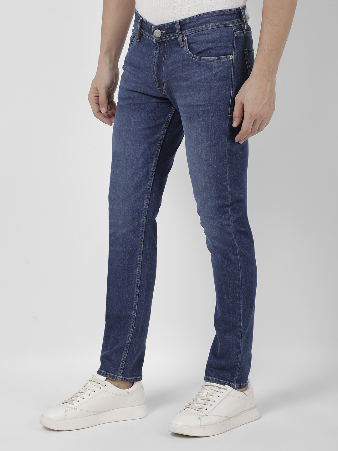 Numero Uno Men Faded Light Blue Jeans